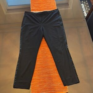 Black Embellished Women's Pants